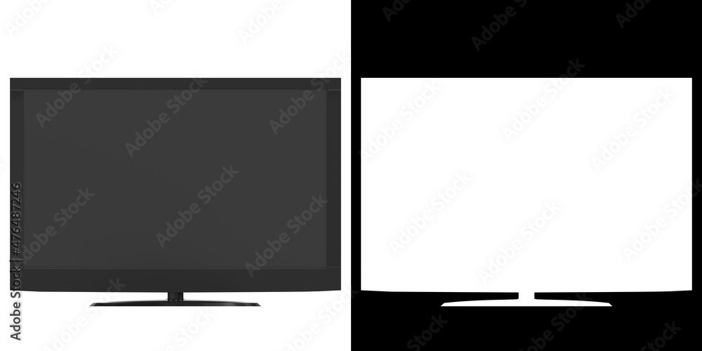 3D rendering illustration of a computer monitor 3D rendering illustration of a computer monitor
