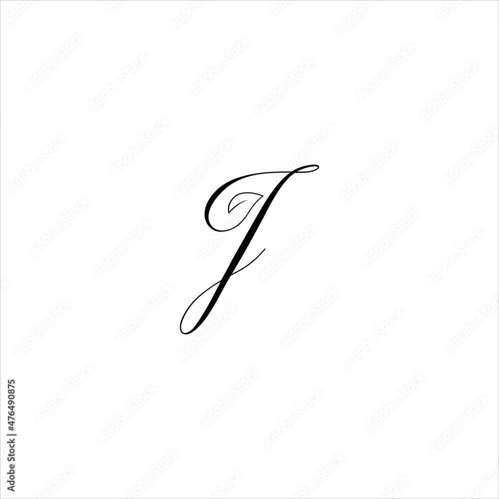letter j logo vector leaf template letter j logo vector leaf template