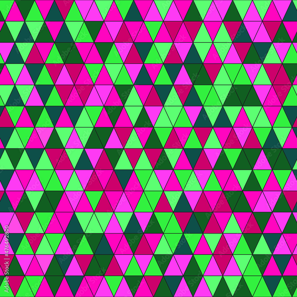 Seamless pattern of triangles in the style of minimalism. Trending colours pink, mint and aquamarine. Fashionable print. Vector. Seamless pattern of triangles in the style of minimalism. Trending colours pink, mint and aquamarine. Fashionable print. Vector.