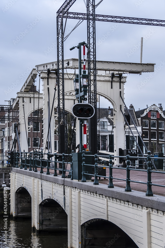 One of most beautiful bridges of Amsterdam - Magere Brug (