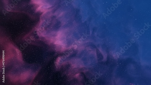 Fototapeta Naklejka Na Ścianę i Meble -  Planetary nebula in deep space. Abstract colorful background 3d render