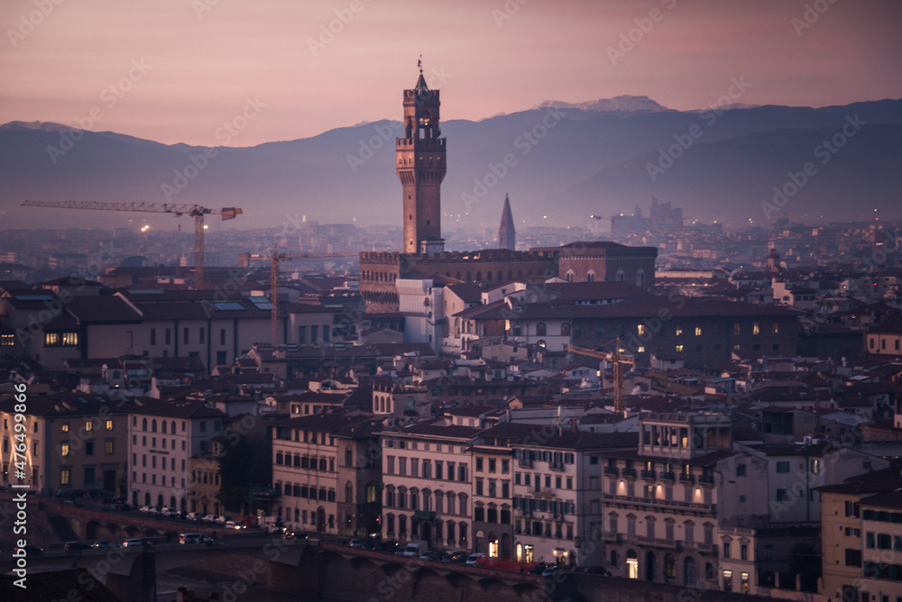 Fototapeta premium The magic of Florence during Christmas time