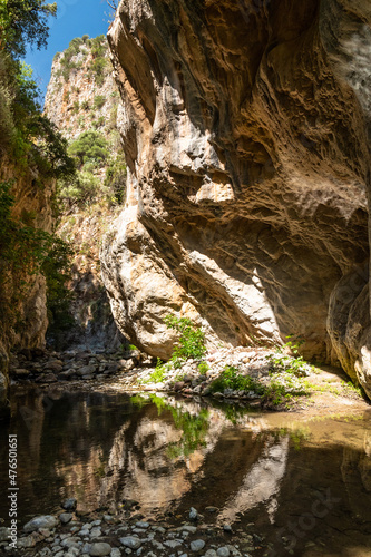 Canyon and river forming the so called Stretta di Longi  Galati Mamertino