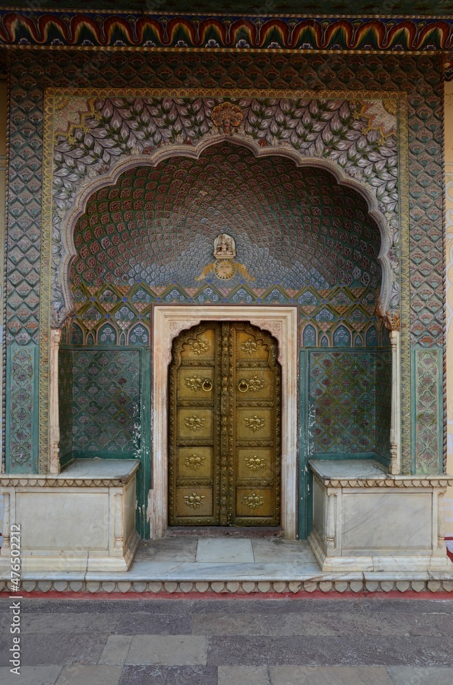 Rose gate in the courtyard of the City Palace