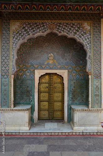 Rose gate in the courtyard of the City Palace