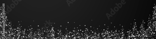 Amazing falling stars Christmas background. Subtle