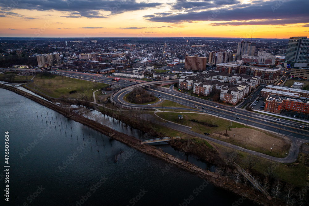 Epic Sunset in New Brunswick New Jersey Epic Sunset in New Brunswick New Jersey