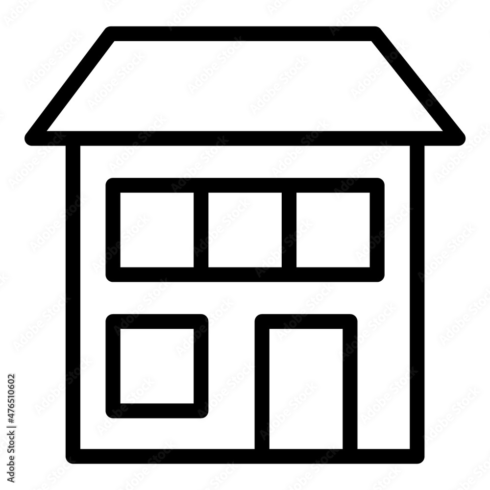 House Flat Icon Isolated On White Background House Flat Icon Isolated On White Background