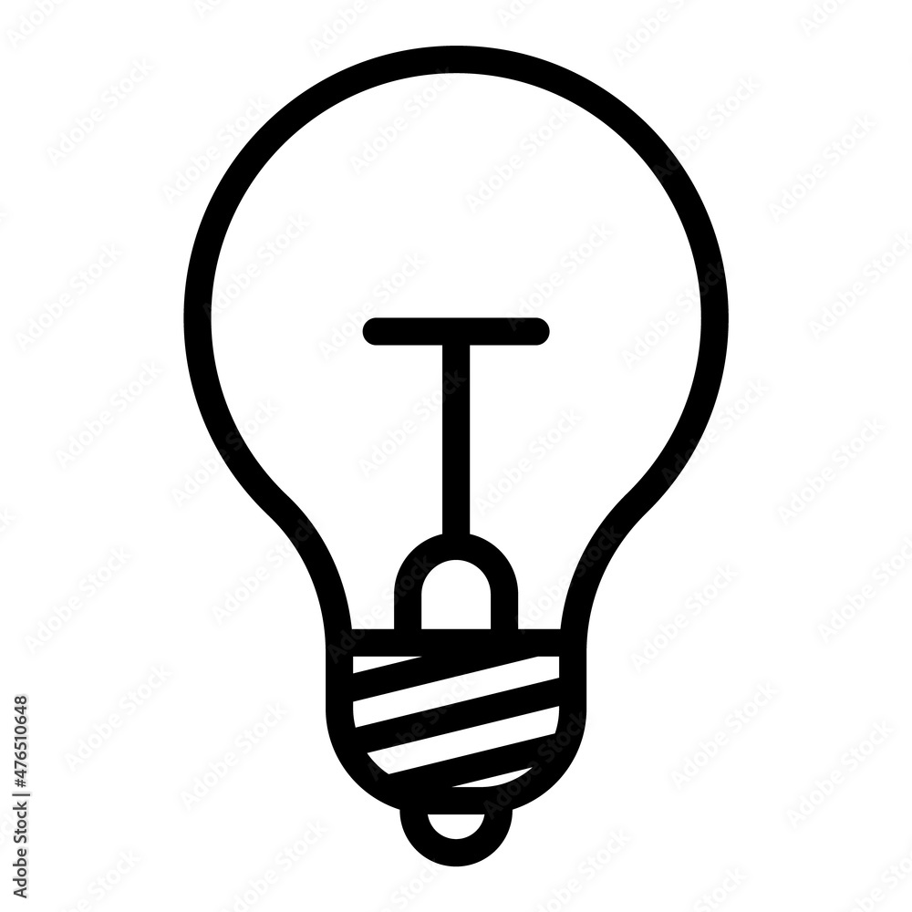 Idea Light Flat Icon Isolated On White Background Idea Light Flat Icon Isolated On White Background