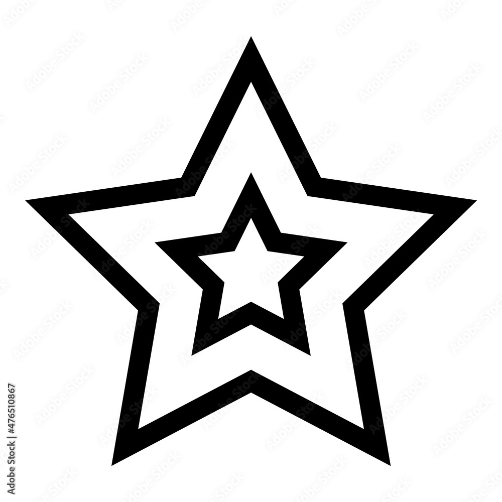 Stars Flat Icon Isolated On White Background Stars Flat Icon Isolated On White Background