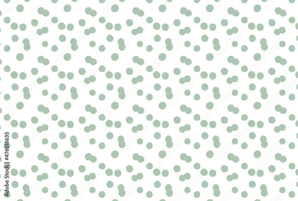 緑の水玉の白背景の壁紙
