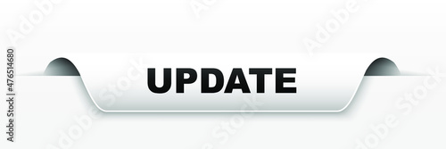 update grey 3d banner vector
