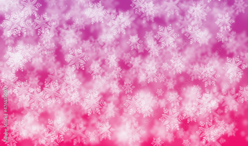 Pink abstract background with snowflakes Pink abstract background with snowflakes