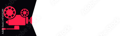 movie camera. vector illustration silhouette
