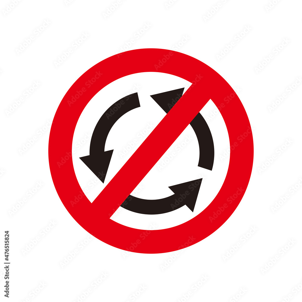 warning road sign forbidden direction icon design element vector warning road sign forbidden direction icon design element vector