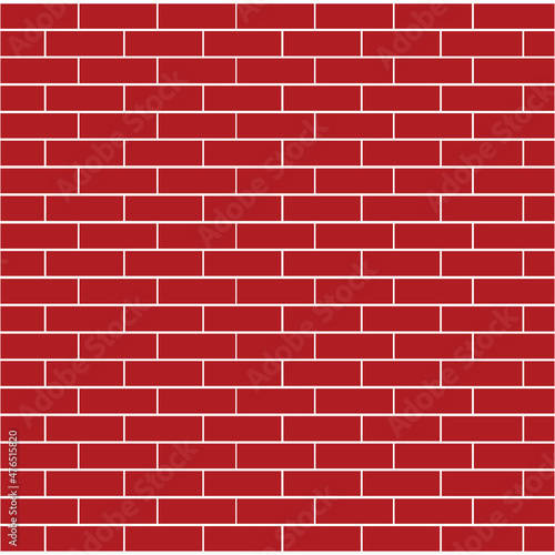 Red brick wall texture logo vector design