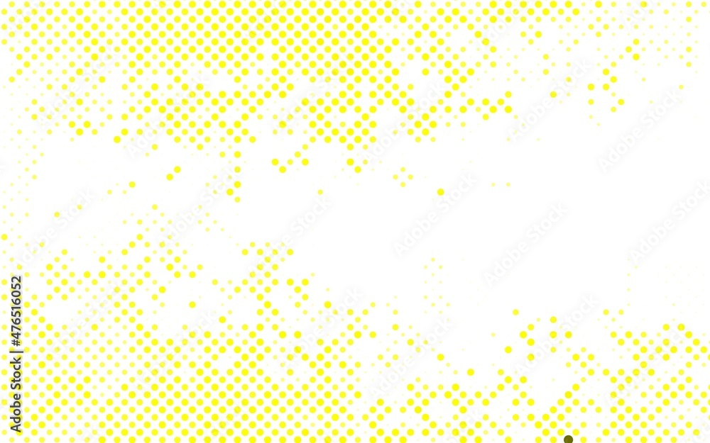 Light Yellow vector Blurred decorative design in abstract style with bubbles.