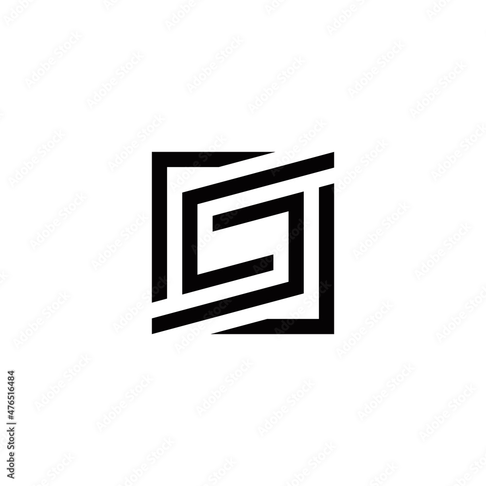 s initial square logo design vector template s initial square logo design vector template