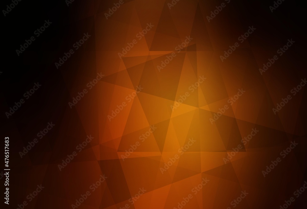 Obraz premium Dark Red vector low poly texture.