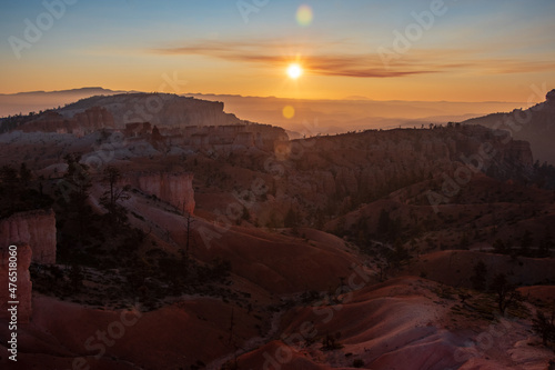 Bryce Canyon National Park in the Morning hiking