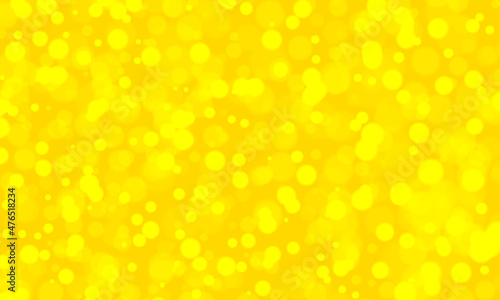 abstract colorful and decorative modern light bokeh background with space for your text.abstract happy new year concept sparkle beautiful yellow bokeh background with various light glowing particles.