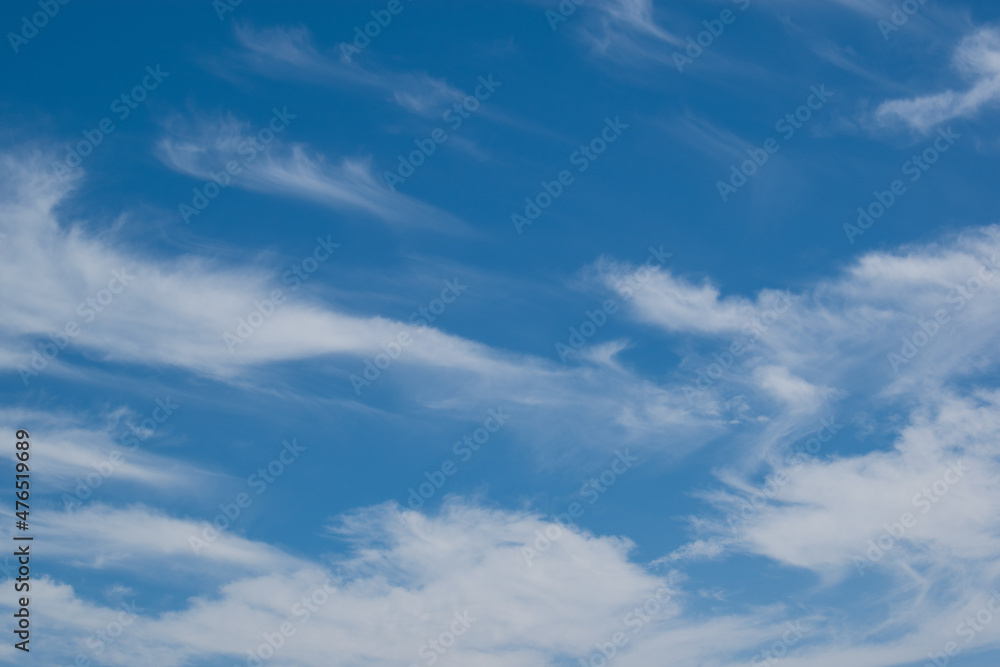 Cirrus Clouds, Blue Sky, Summer Background