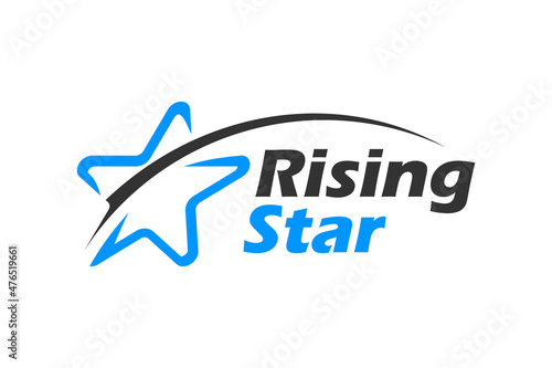 Rising Star with Human People logo design