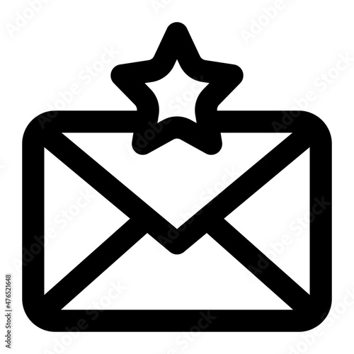 favorite message icon illustration