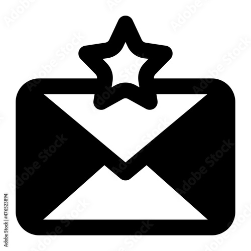 favorite message icon illustration