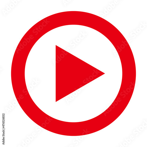 A simple red play button. Vectors are often used for video and music. Free Download A simple red play button. Vectors are often used for video and music. - GFXLoad