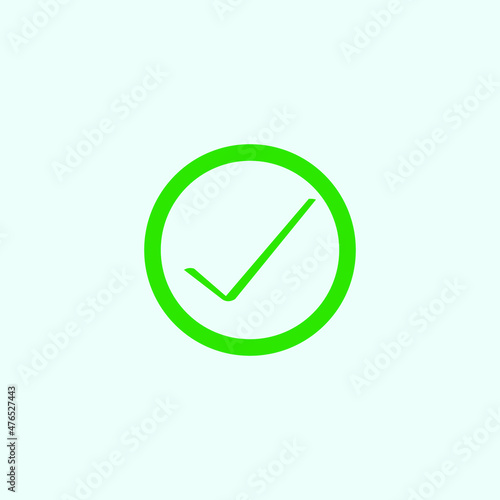 Free Download Check mark green line icons. Vector illustration. - Vector - GFXLoad