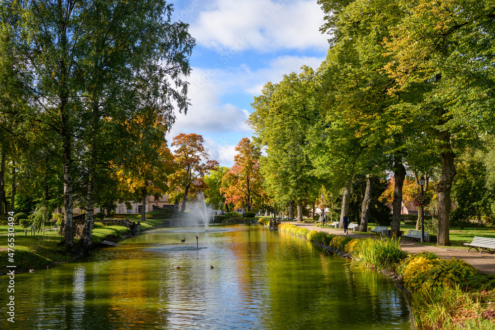 CESIS, LATVIA. 26th September 2021. Cesis town during autumn season.