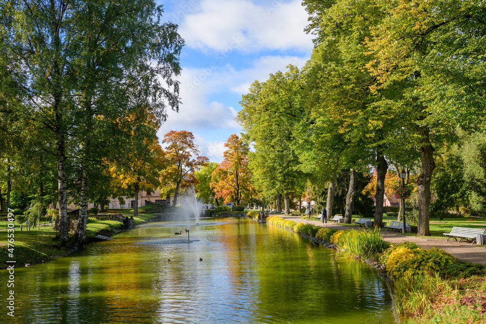 CESIS, LATVIA. 26th September 2021. Cesis town during autumn season. CESIS, LATVIA. 26th September 2021. Cesis town during autumn season.