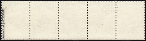 Obraz na plátně Reverse side of postage stamp