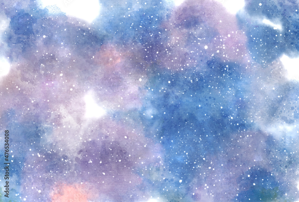 Fototapeta premium 背景素材_水彩テクスチャ_ネイビー