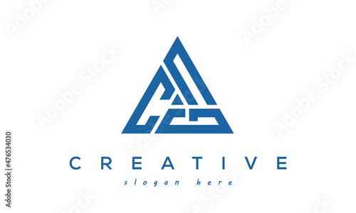 CNG creative tringle letters logo design victor