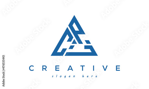 CPL creative tringle letters logo design victor