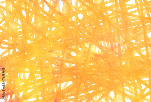 背景素材_水彩テクスチャ_オレンジ
