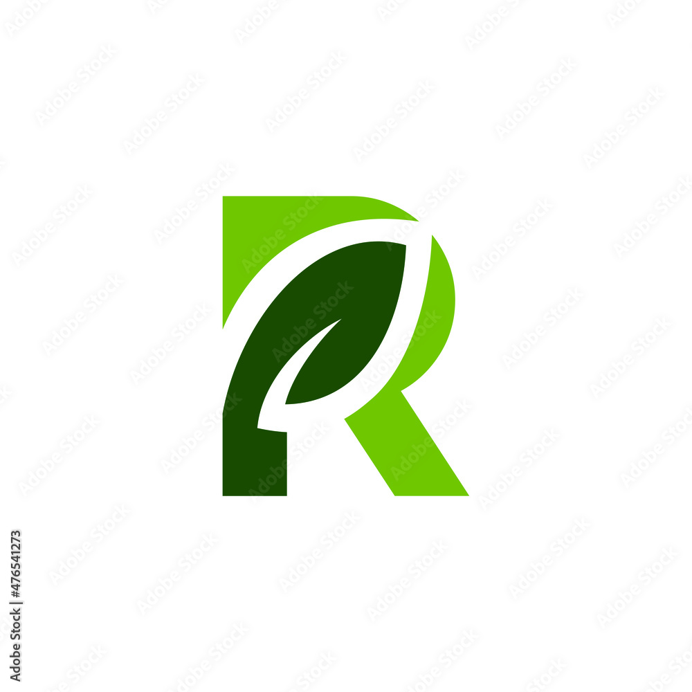 Letter R with a leaf concept. Very suitable in various natural business purposes also for icon, symbol, logo and many more. Letter R with a leaf concept. Very suitable in various natural business purposes also for icon, symbol, logo and many more.