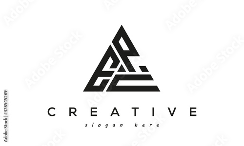 EPN creative tringle letters logo design photo