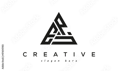 EPU creative tringle letters logo design photo