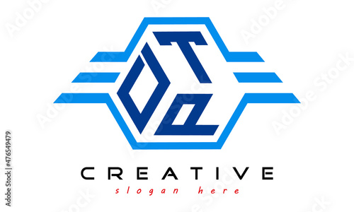 emblem badge with wings DTP letter logo design vector, business logo, icon shape logo, stylish logo template
