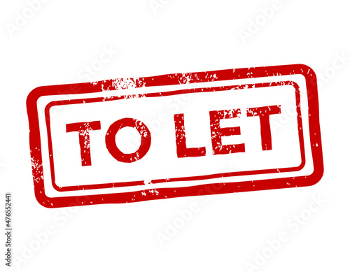 Foto to let rubber stamp, blue color, vector illustration