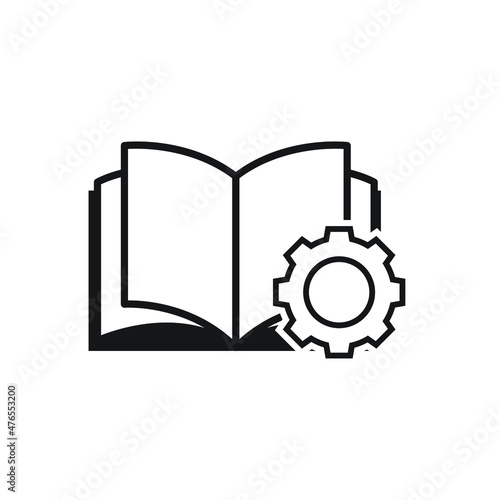 Instruction or safety information  handbook mandatory regulations  vector illustration