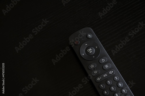 tv remote control on the table
