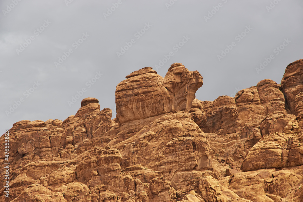 Fototapeta premium Wadi Disah, Al Shaq canyon, Saudi Arabia