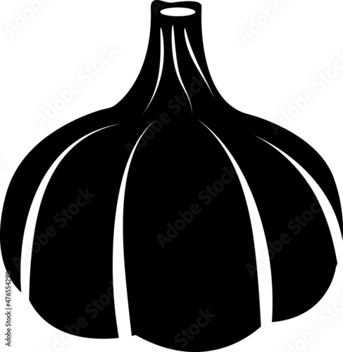 garlic icon, vector illustration on white background..eps
