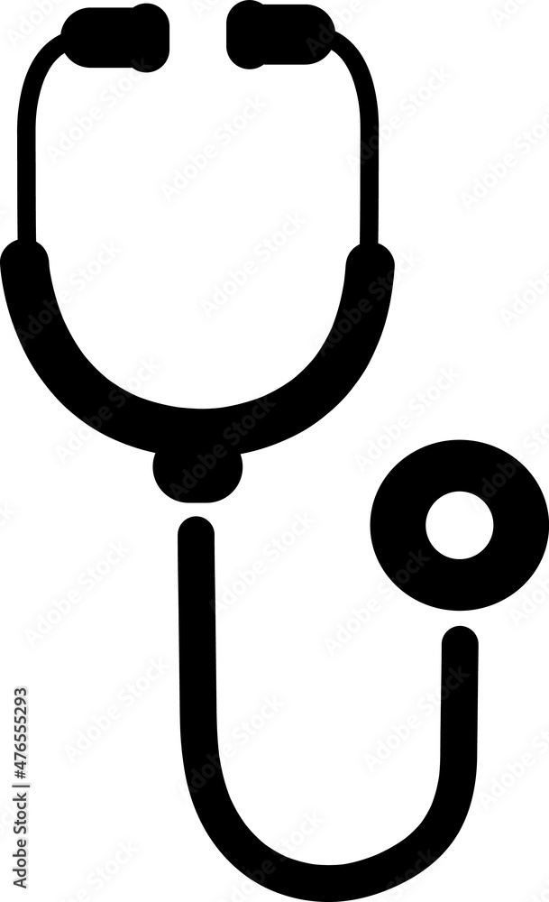 Stethoscope vector sign illustration isolated on white background.eps