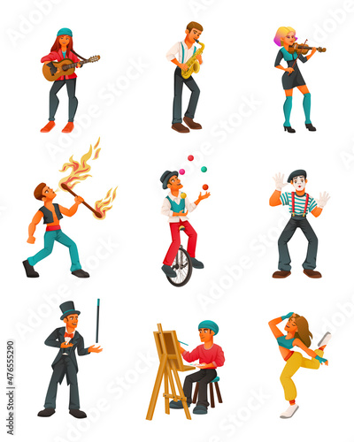 Street Performers Artist Set