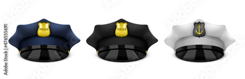 Police Officer Hat Set